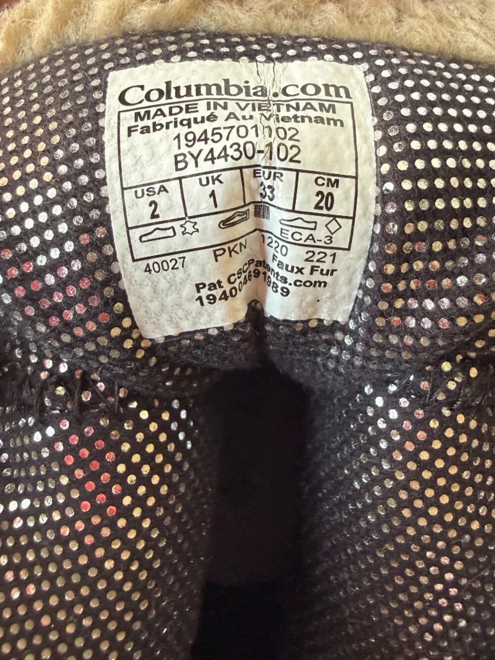 NWOT Columbia Girls Bugaboot Celsius